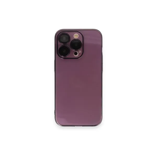Apple İphone 14 Pro Kılıf Armada Lensli Kapak - Derin Mor