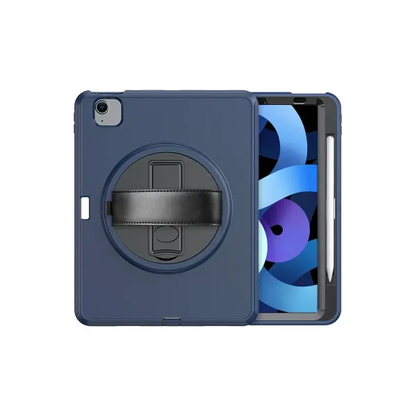 Apple İpad 2022 10.9 (10.nesil) Kılıf Hand Strap Tablet Kılıfı - Lacivert