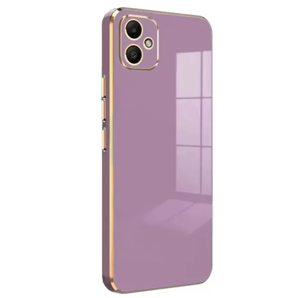 Samsung Galaxy A05 Kılıf Volet Silikon - Mor