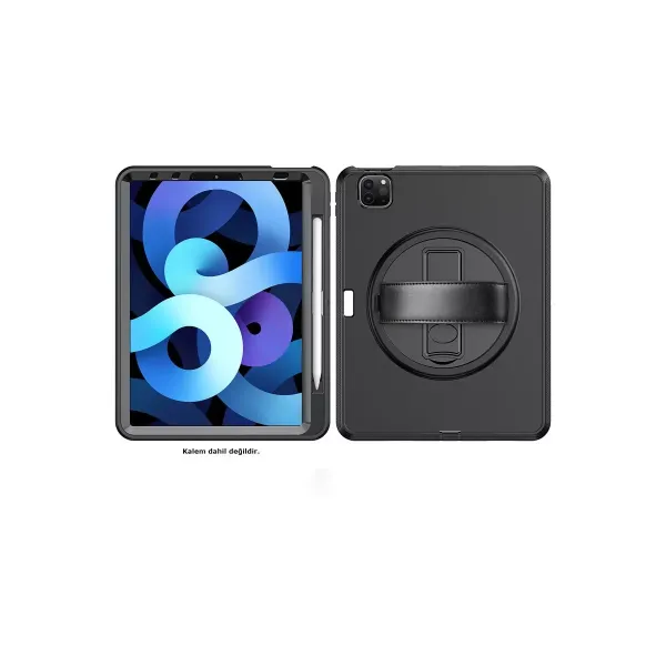 Apple İpad Pro 11 (2018) Kılıf Hand Strap Tablet Kılıfı - Siyah
