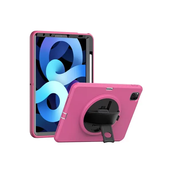 Apple İpad Pro 11 (2018) Kılıf Hand Strap Tablet Kılıfı - Pembe