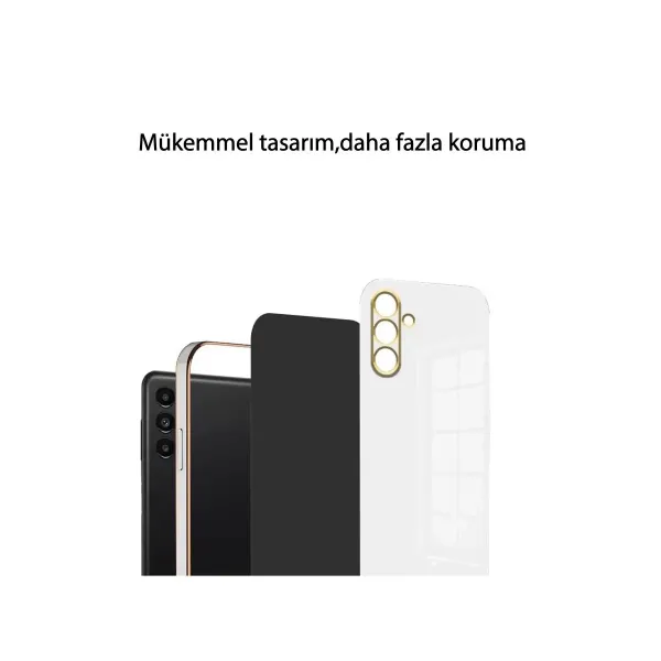 Xiaomi Redmi 13c Kılıf Volet Silikon - Beyaz