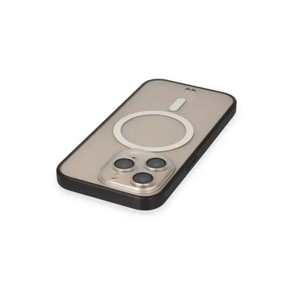 Apple İphone 14 Pro Kılıf Grand Magneticsafe Kapak - Siyah