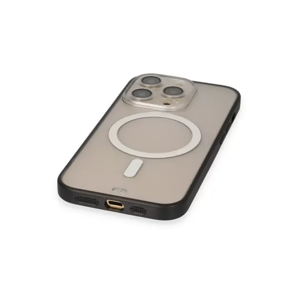 Apple İphone 14 Pro Kılıf Grand Magneticsafe Kapak - Siyah