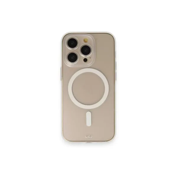 Apple İphone 14 Pro Kılıf Grand Magneticsafe Kapak - Şeffaf