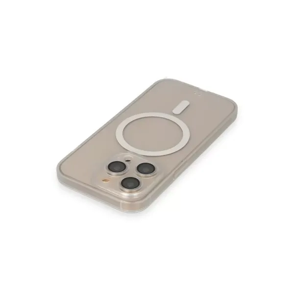 Apple İphone 14 Pro Kılıf Grand Magneticsafe Kapak - Şeffaf