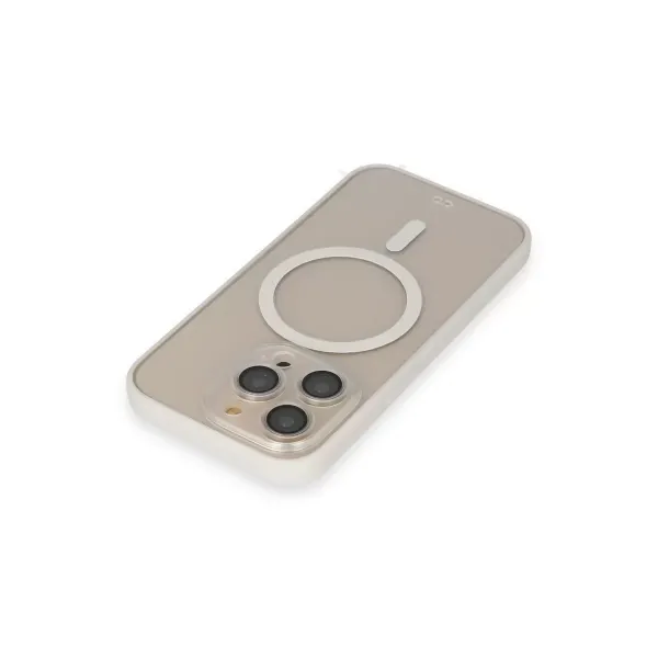 Apple İphone 14 Pro Kılıf Grand Magneticsafe Kapak - Beyaz