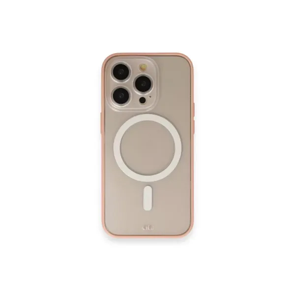 Apple İphone 14 Pro Kılıf Grand Magneticsafe Kapak - Pembe