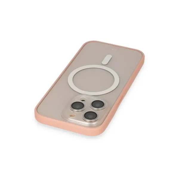 Apple İphone 14 Pro Kılıf Grand Magneticsafe Kapak - Pembe