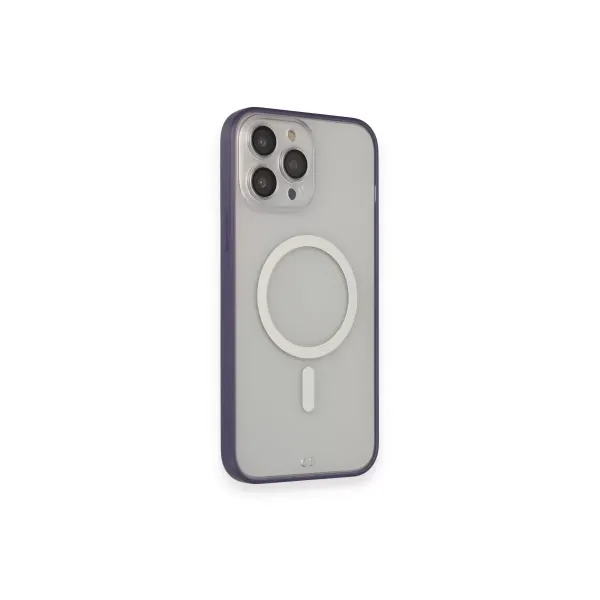 Apple İphone 14 Pro Max Kılıf Grand Magneticsafe Kapak - Mor