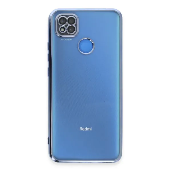 Xiaomi Redmi 9c Kılıf Razer Lensli Silikon - Açık Mavi