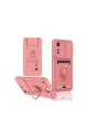 Xiaomi Redmi 13c Kılıf Zuma Kartvizitli Yüzüklü Silikon - Pembe