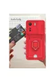 Xiaomi Redmi 13c Kılıf Zuma Kartvizitli Yüzüklü Silikon - Pembe