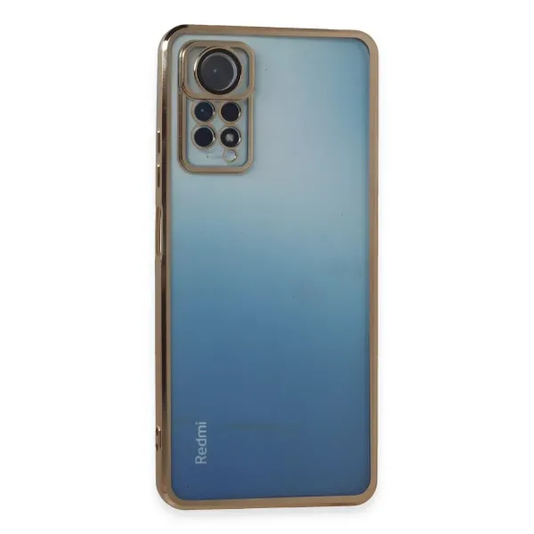Xiaomi Redmi Note 11 Pro Kılıf Razer Lensli Silikon - Gold