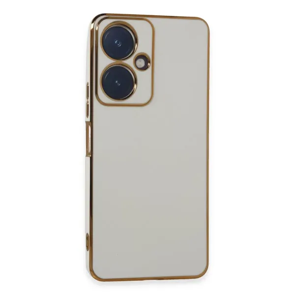 Vivo Y27 Kılıf Volet Silikon - Beyaz