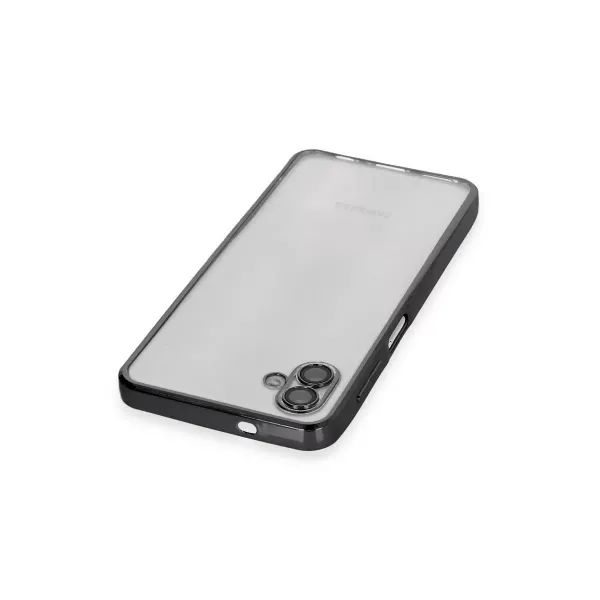 Samsung Galaxy A04 Kılıf Razer Lensli Silikon - Siyah