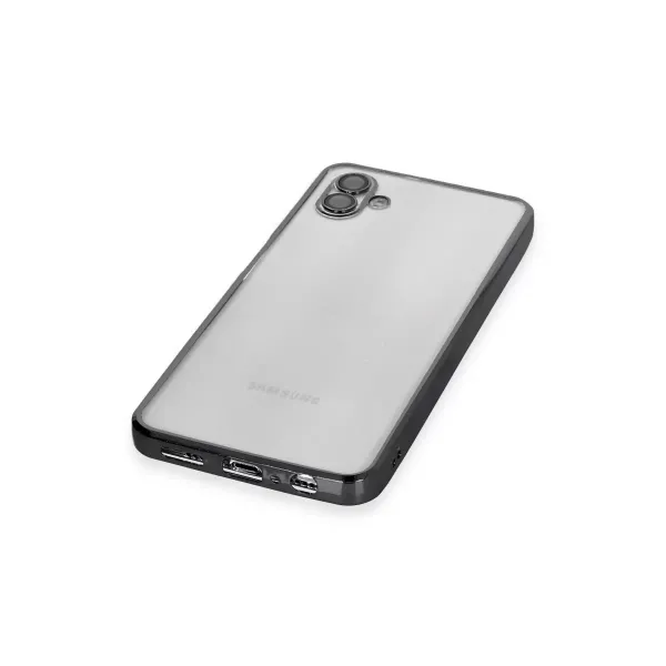 Samsung Galaxy A04 Kılıf Razer Lensli Silikon - Siyah