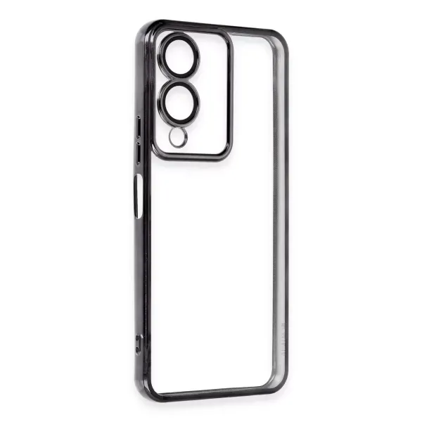 Vivo Y17s Kılıf Razer Lensli Silikon - Siyah