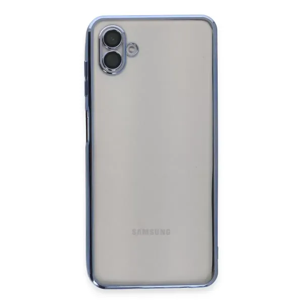 Samsung Galaxy A04 Kılıf Razer Lensli Silikon - Açık Mavi