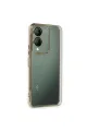 Vivo Y17s Kılıf Razer Lensli Silikon - Gold
