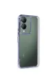 Vivo Y17s Kılıf Razer Lensli Silikon - Açık Mavi