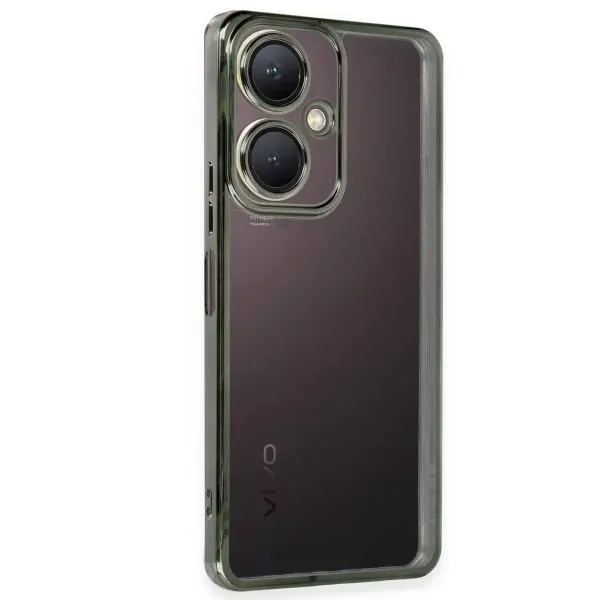 Vivo Y27 Kılıf Razer Lensli Silikon - Yeşil