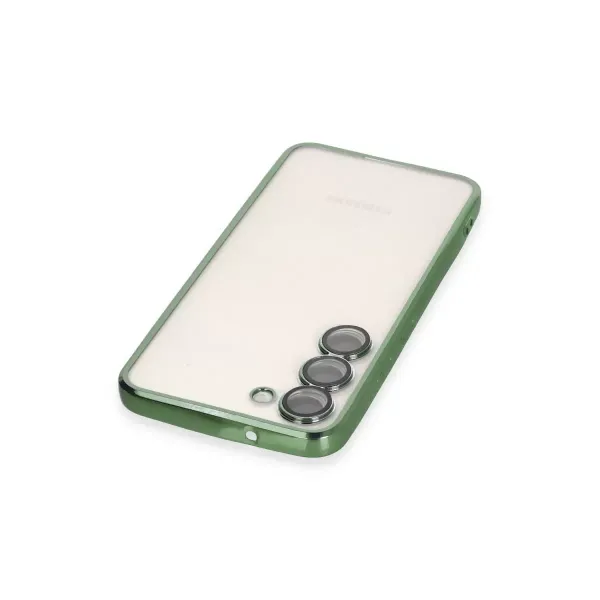 Samsung Galaxy S24 Kılıf Razer Lensli Silikon - Yeşil