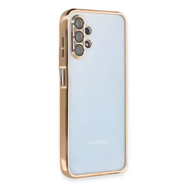 Samsung Galaxy A13 4g Kılıf Razer Lensli Silikon - Gold