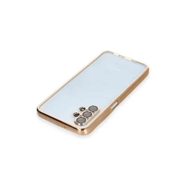 Samsung Galaxy A13 4g Kılıf Razer Lensli Silikon - Gold