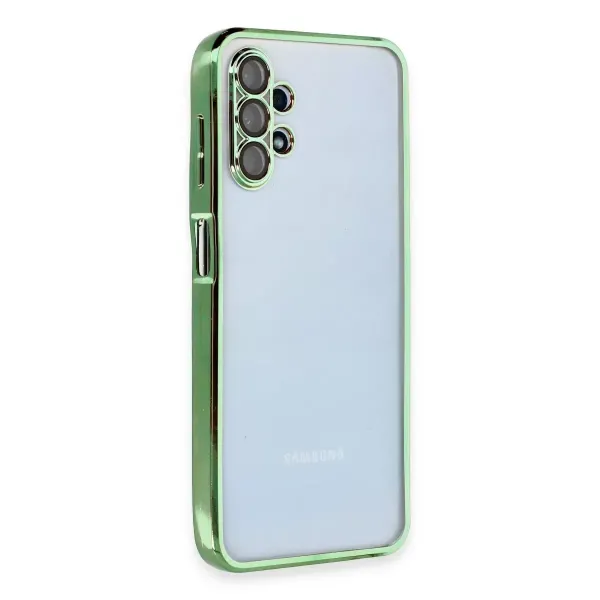 Samsung Galaxy A13 4g Kılıf Razer Lensli Silikon - Yeşil