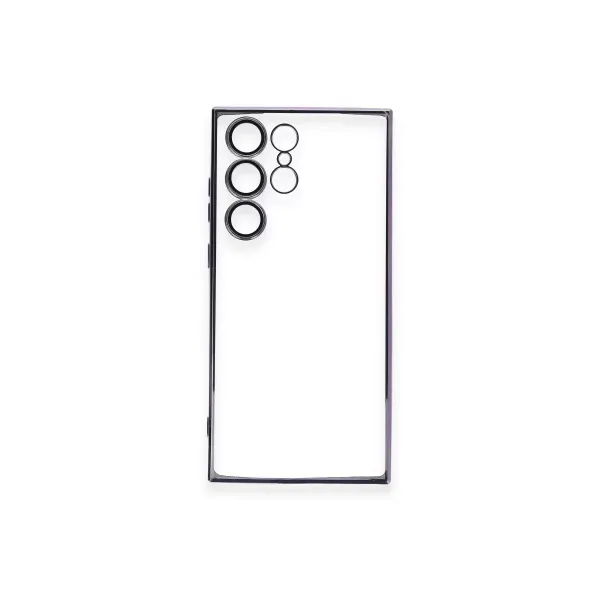 Samsung Galaxy S24 Ultra Kılıf Razer Lensli Silikon - Siyah