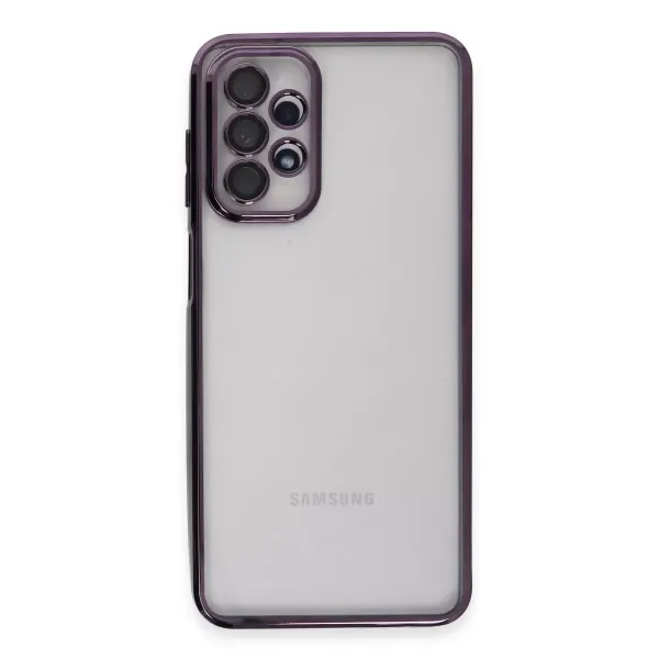Samsung Galaxy A23 4g Kılıf Razer Lensli Silikon - Mor