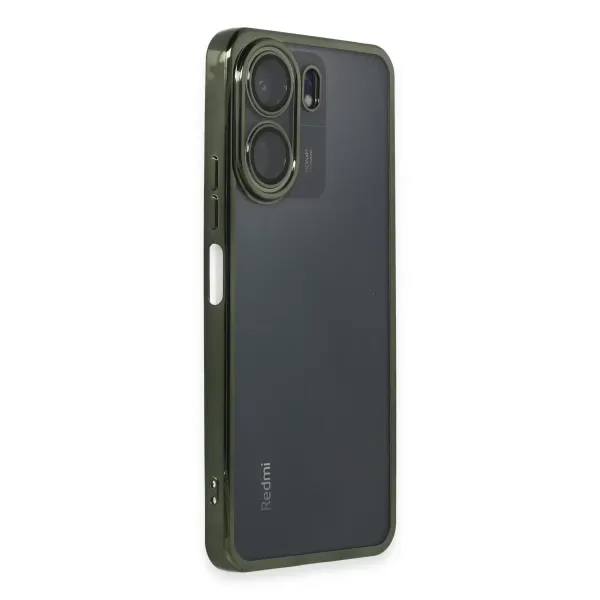 Xiaomi Redmi 13c Kılıf Razer Lensli Silikon - Yeşil