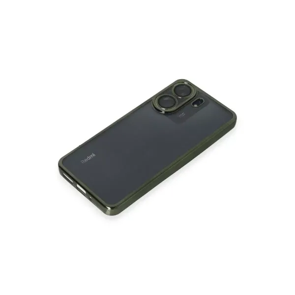 Xiaomi Redmi 13c Kılıf Razer Lensli Silikon - Yeşil