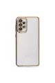 Samsung Galaxy A53 5g Kılıf Razer Lensli Silikon - Gold