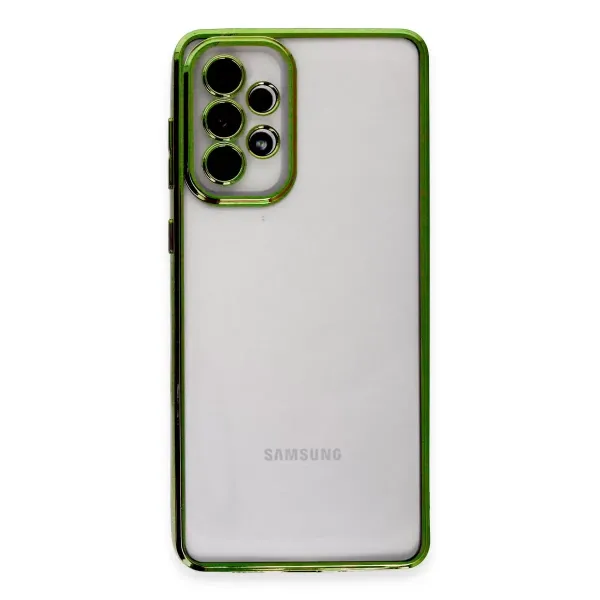 Samsung Galaxy A53 5g Kılıf Razer Lensli Silikon - Yeşil