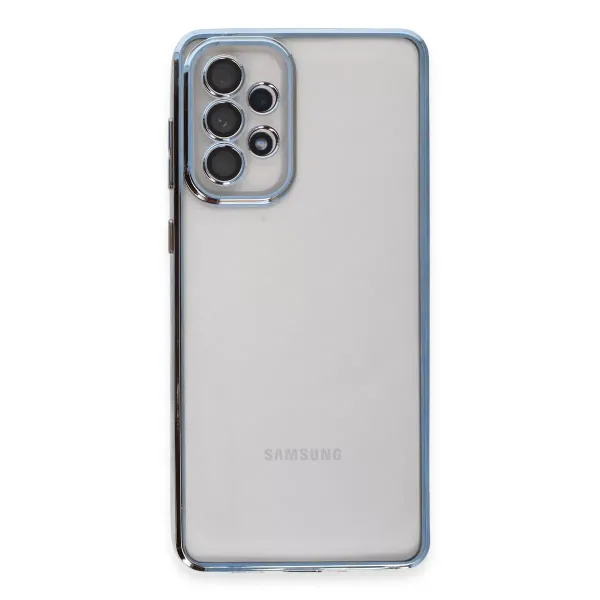 Samsung Galaxy A73 5g Kılıf Razer Lensli Silikon - Açık Mavi