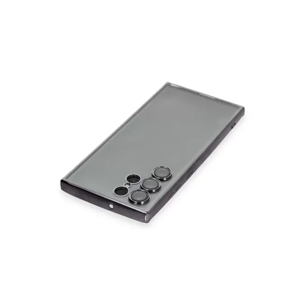 Samsung Galaxy S22 Ultra Kılıf Razer Lensli Silikon - Siyah