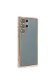 Samsung Galaxy S22 Ultra Kılıf Razer Lensli Silikon - Gold