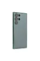 Samsung Galaxy S22 Ultra Kılıf Razer Lensli Silikon - Yeşil