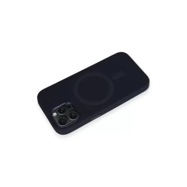Apple İphone 15 Pro Kılıf Oslo Magsafe Kapak - Lacivert