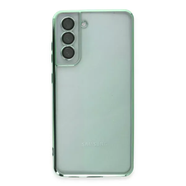 Samsung Galaxy S21 Fe Kılıf Razer Lensli Silikon - Yeşil