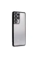 Samsung Galaxy S21 Ultra Kılıf Razer Lensli Silikon - Siyah