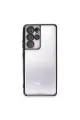 Samsung Galaxy S21 Ultra Kılıf Razer Lensli Silikon - Siyah