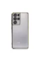 Samsung Galaxy S21 Ultra Kılıf Razer Lensli Silikon - Gold