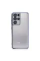Samsung Galaxy S21 Ultra Kılıf Razer Lensli Silikon - Açık Mavi