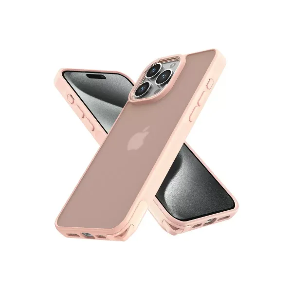 Apple İphone 13 Pro Max Kılıf Elegant Kapak - Pudra
