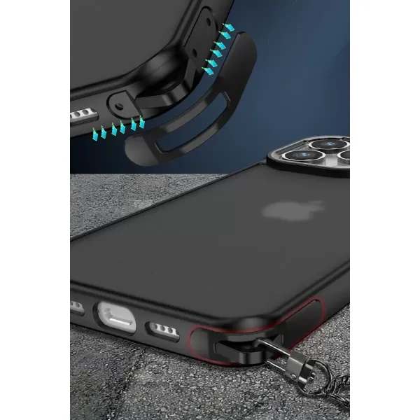 Apple İphone 13 Pro Max Kılıf Elegant Kapak - Titan Gri