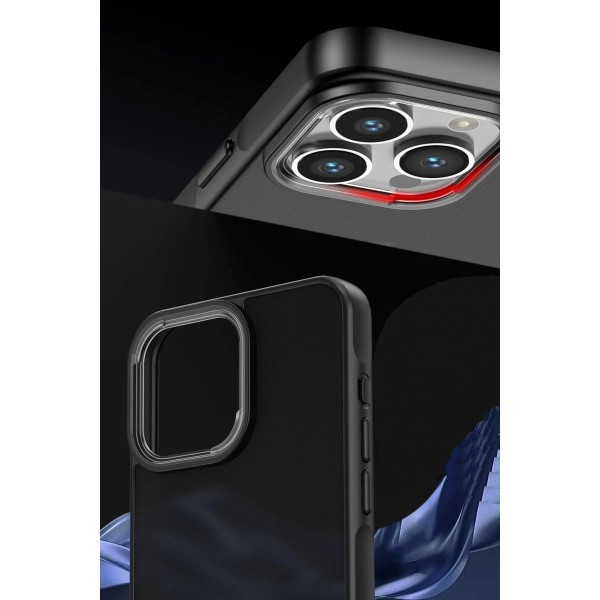 Apple İphone 13 Pro Max Kılıf Elegant Kapak - Titan Gri