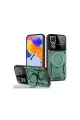 Xiaomi Redmi Note 11 Pro Kılıf Joy Lens Standlı Kapak - Koyu Yeşil
